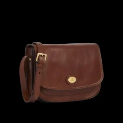 Borsa pelle tracolla a scomparti