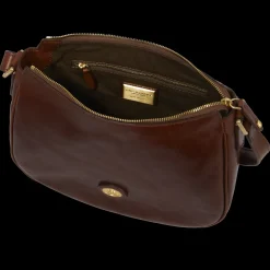 Borsa pelle tracolla e zip