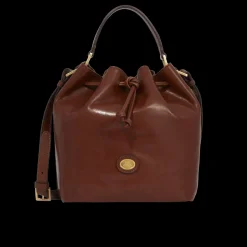 Borsa secchiello pelle con tracolla