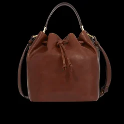 Borsa secchiello pelle con tracolla