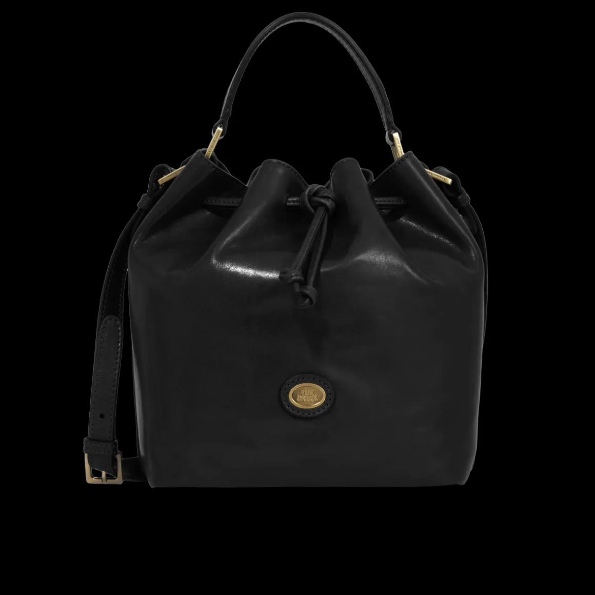 Borsa secchiello pelle con tracolla