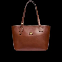 Borsa shopper pelle chiusa con zip