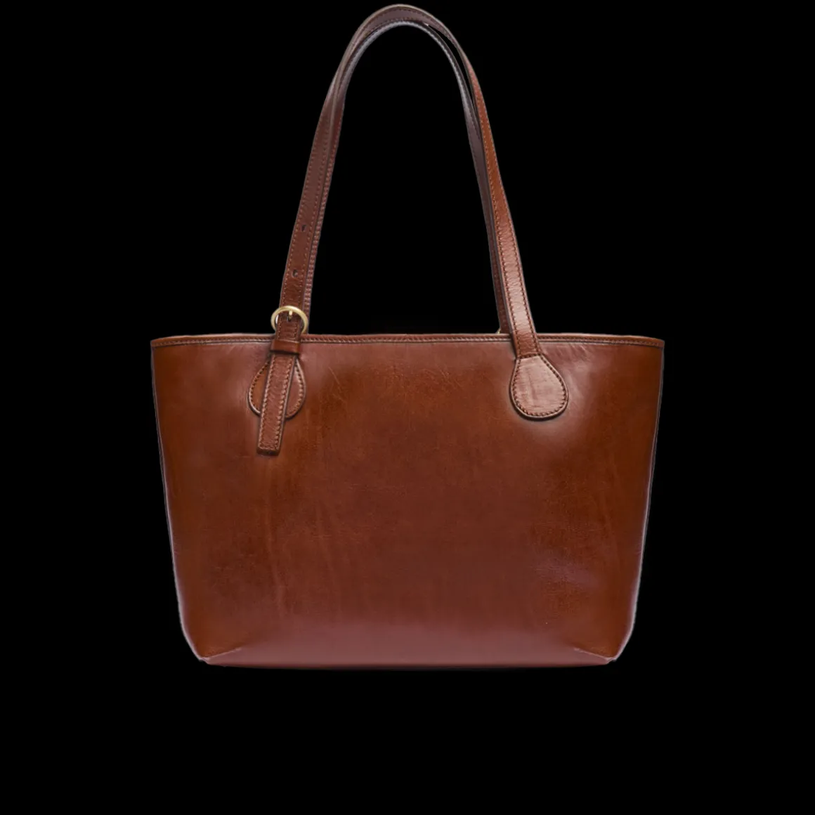 Borsa shopper pelle chiusa con zip