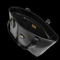 Borsa shopper pelle chiusa con zip