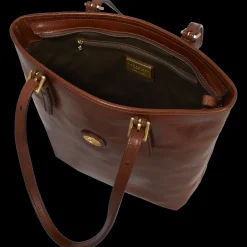 Borsa shopper pelle donna con zip