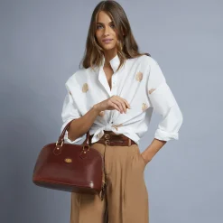 Borsa shopper pelle donna con zip