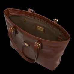 Borsa shopper pelle donna con zip