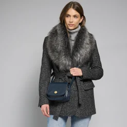 Borsa tracolla in pelle a scomparti small size