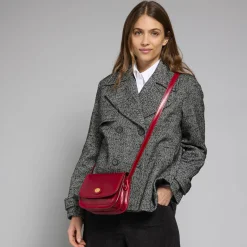 Borsa tracolla in pelle a scomparti small size