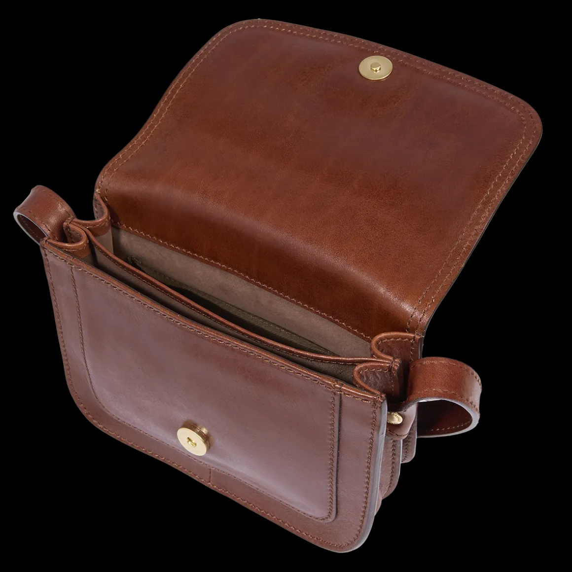 Borsa tracolla in pelle a scomparti small size