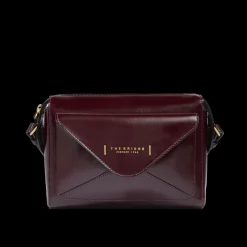 Borsa tracolla in pelle con tasca frontale