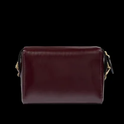 Borsa tracolla in pelle con tasca frontale