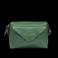 Borsa tracolla in pelle con tasca frontale