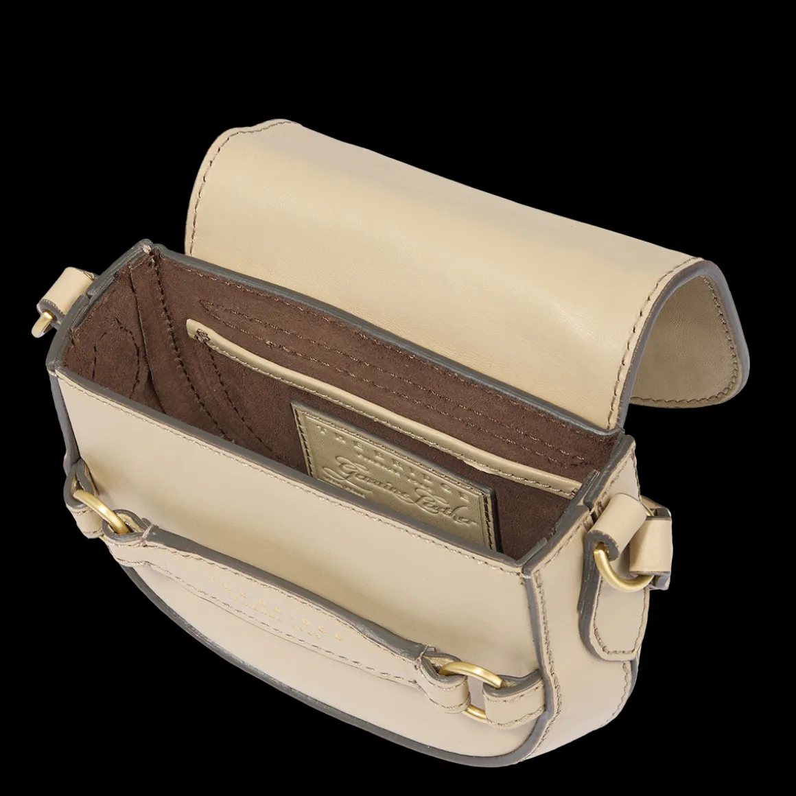 Borsa tracolla in pelle compatta