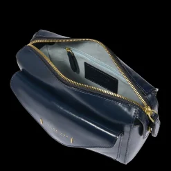 Borsa tracolla in pelle con tasca frontale