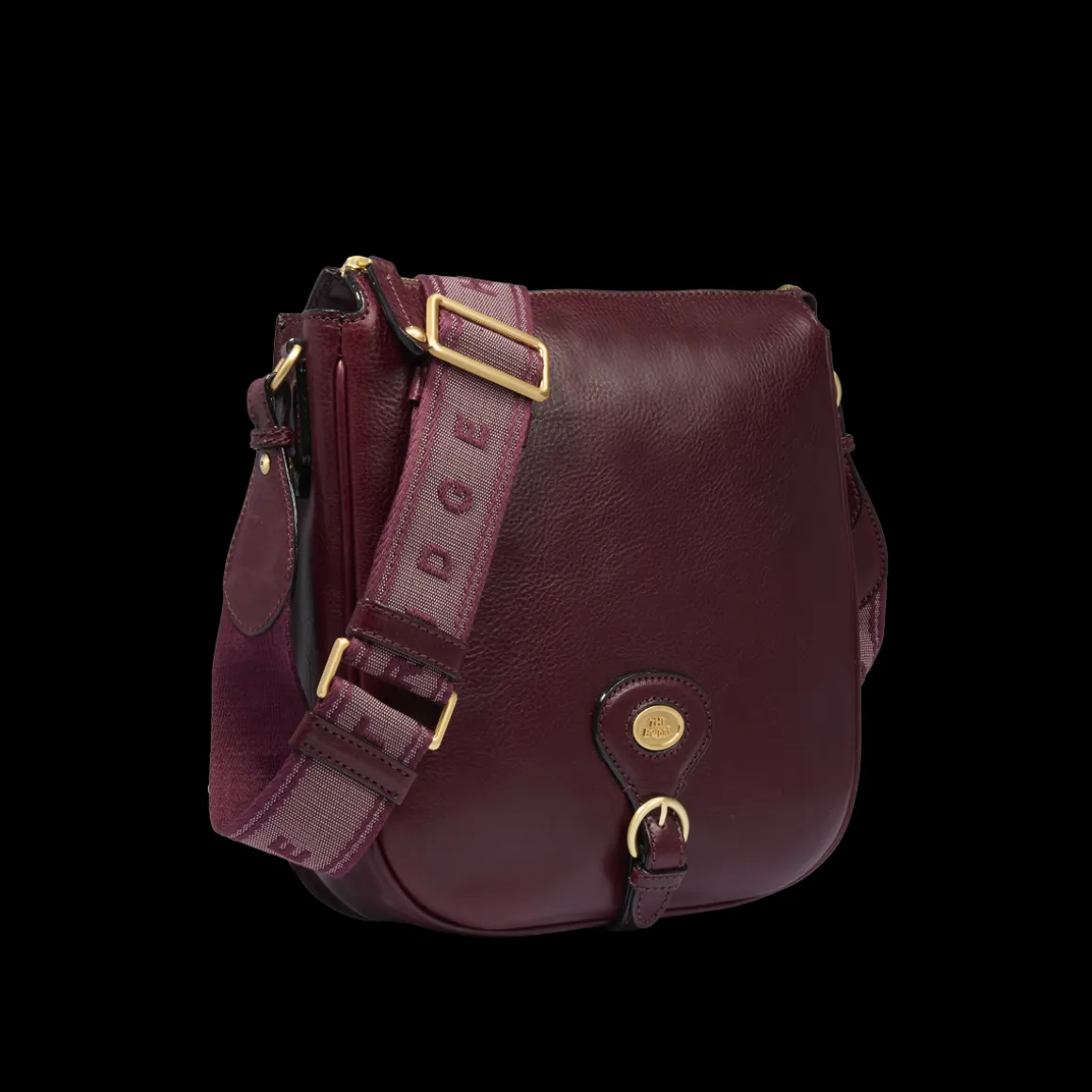 Borsa tracolla in pelle donna con chiusura zip