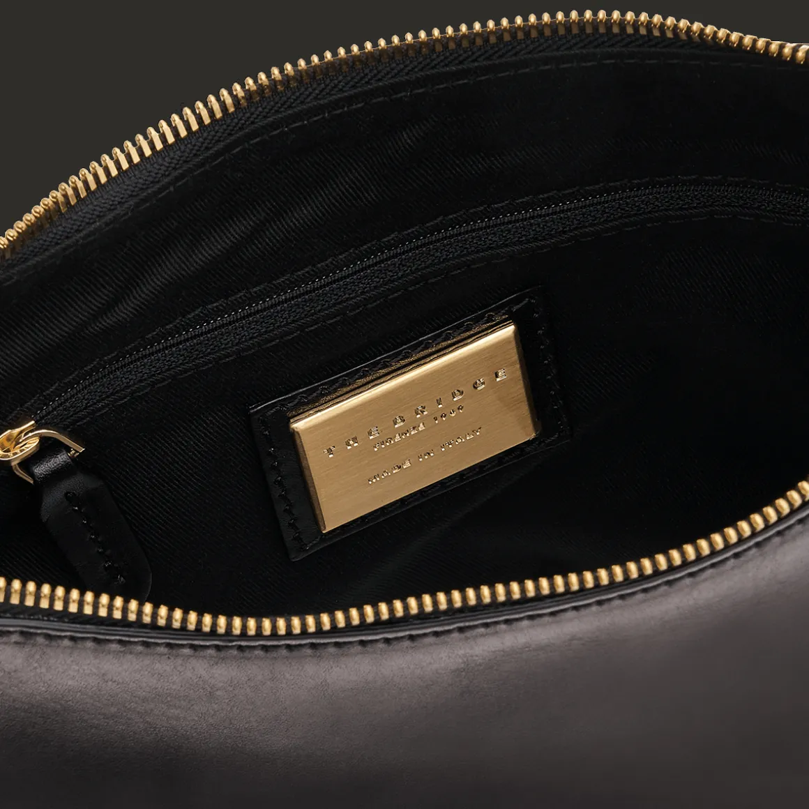 Borsa tracolla pelle chiusa con zip