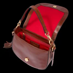 Borsa tracolla pelle con catena