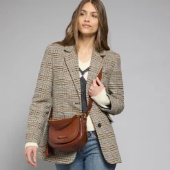 Borsa tracolla pelle con catena
