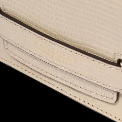 Borsa tracolla pelle con catena stampa lizard