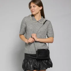 Borsa tracolla pelle con catena