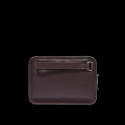 Borsello uomo in pelle con zip
