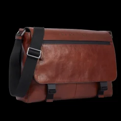 Cartella di pelle uomo porta pc con tracolla