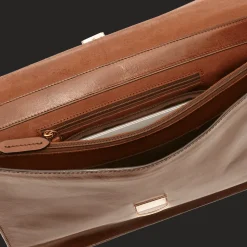 Cartella di pelle uomo porta pc con tracolla