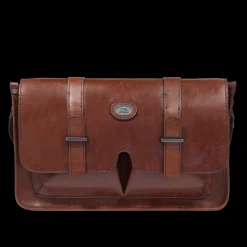 Cartella in pelle con tracolla