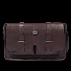 Cartella in pelle con tracolla