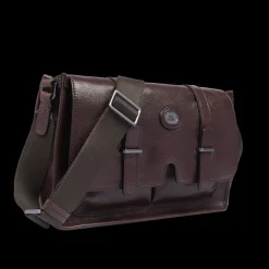 Cartella in pelle con tracolla