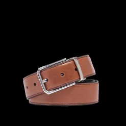 Cintura in pelle uomo reversibile nero/marrone