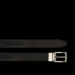 Cintura in pelle uomo reversibile nero/marrone