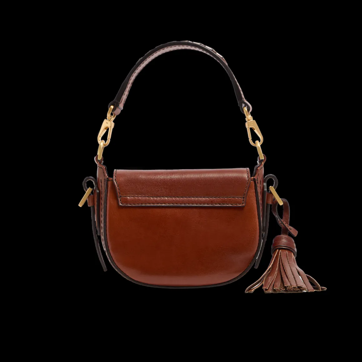 Pearl District Holiday Edition - Borsa a tracolla in pelle con dettagli bronzo