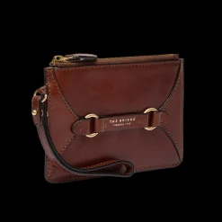 Pochette in pelle donna con zip