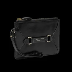 Pochette in pelle donna con zip