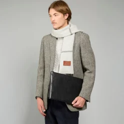 Pochette uomo in pelle