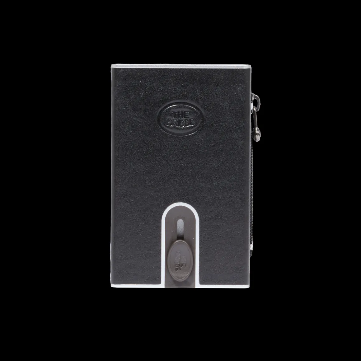 Portacarte in pelle a scatto con protezione rfid