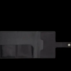 Portacarte in pelle a scatto con protezione rfid