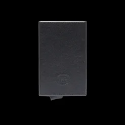Portacarte in pelle a scatto con protezione rfid