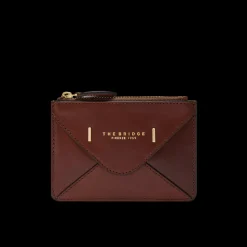 Portacarte in pelle compatto con zip