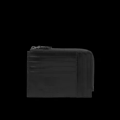 Portacarte in pelle con zip