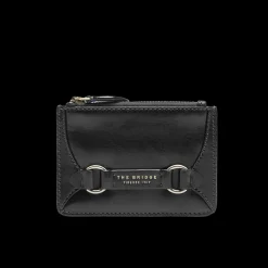 Portacarte in pelle donna con zip