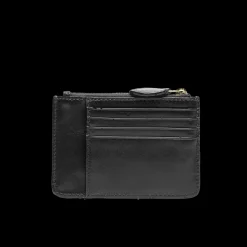 Portacarte in pelle donna con zip