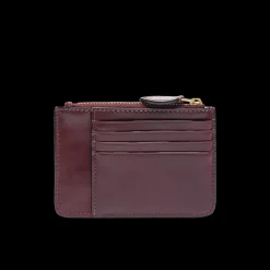 Portacarte in pelle donna con zip