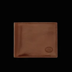 Portafogli di pelle da uomo con portamonete a zip