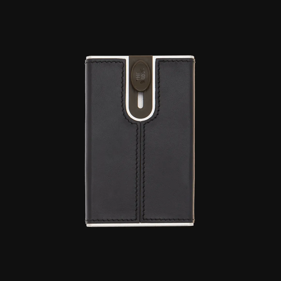 Portcarte in pelle a scatto con protezione rfid