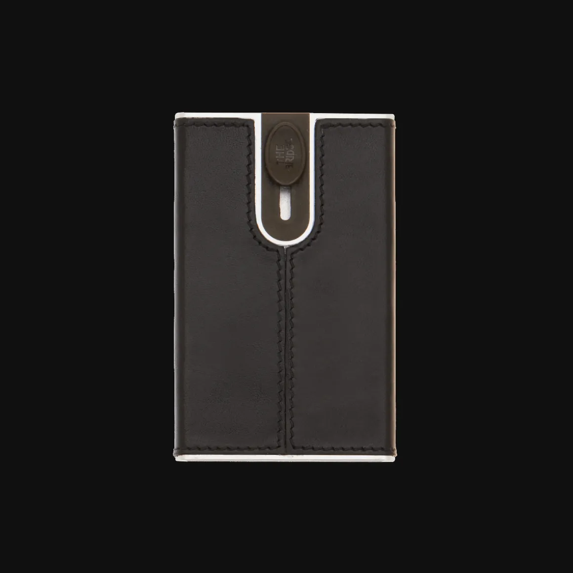 Portcarte in pelle a scatto con protezione rfid