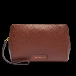 Pouch in pelle da polso con zip medium size