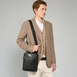 Tracolla in pelle uomo